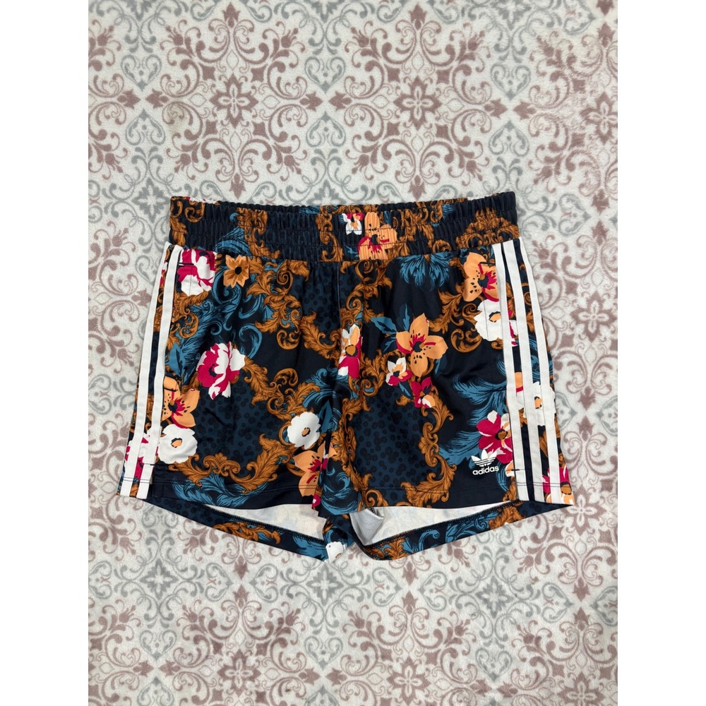 Adidas Her Studio London Floral Baroque Shorts Multi Color GN3533 Mens Small